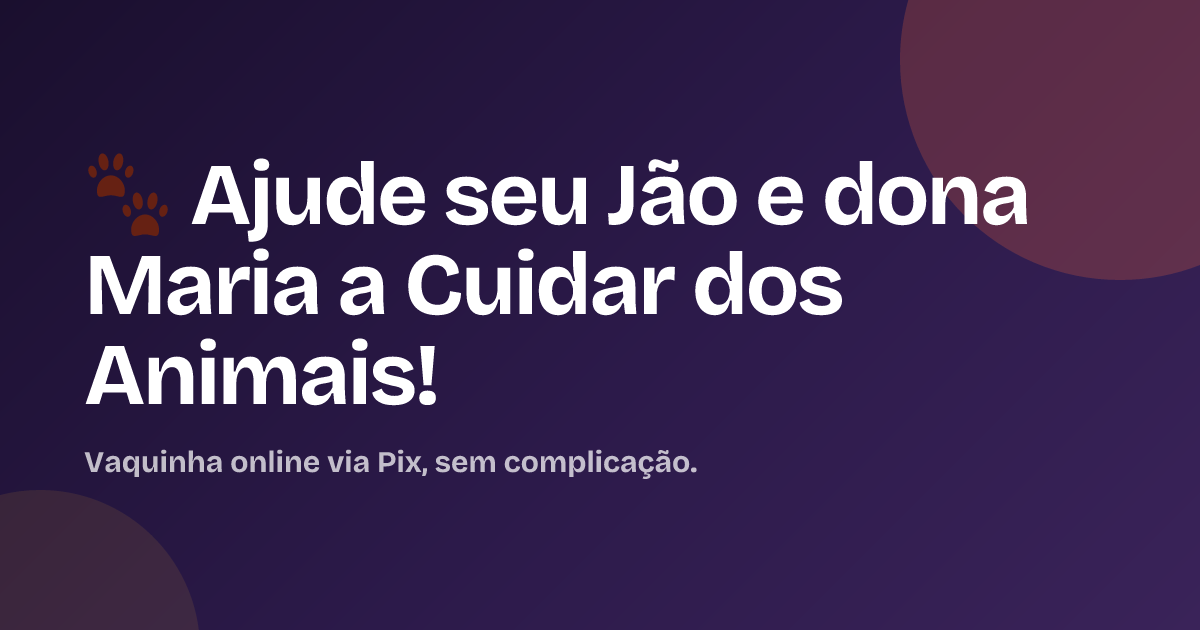 🐾 Ajude seu Jão e dona Maria a Cuidar dos Animais!