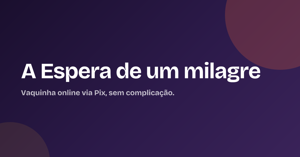 A Espera de um milagre