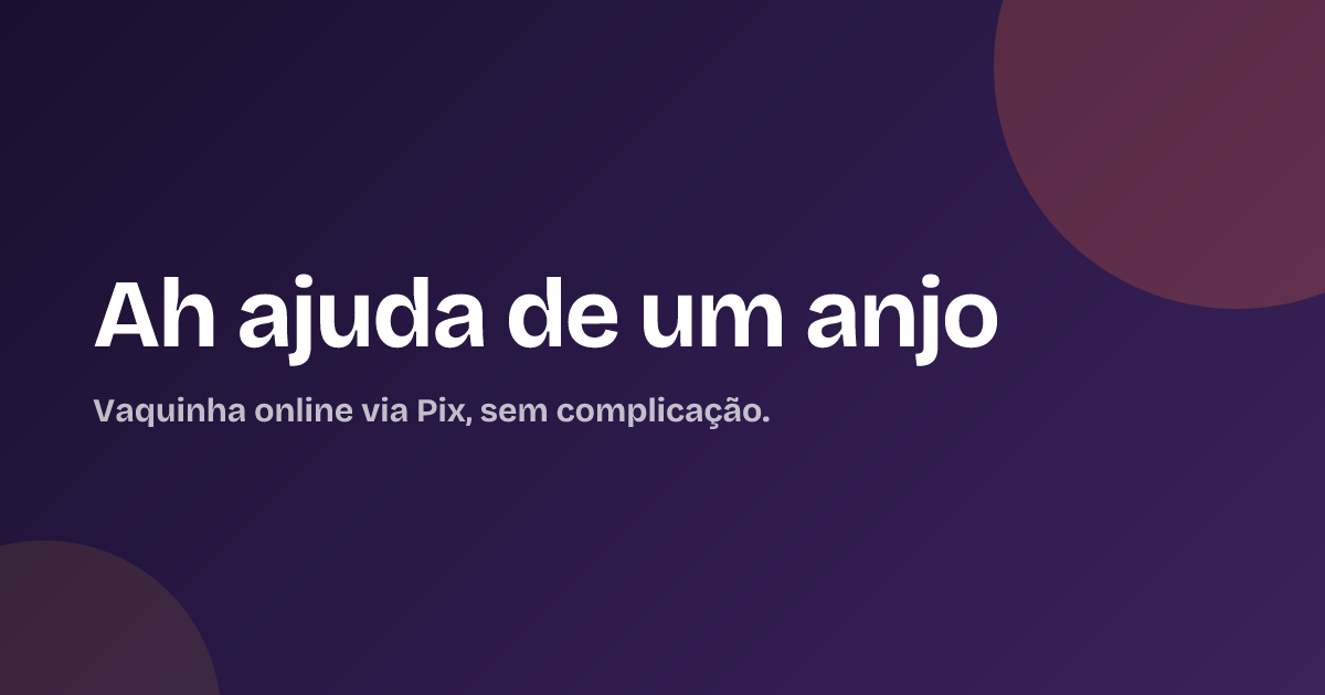 Ah ajuda de um anjo