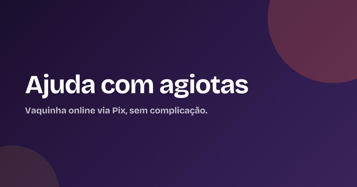 Ajuda com agiotas