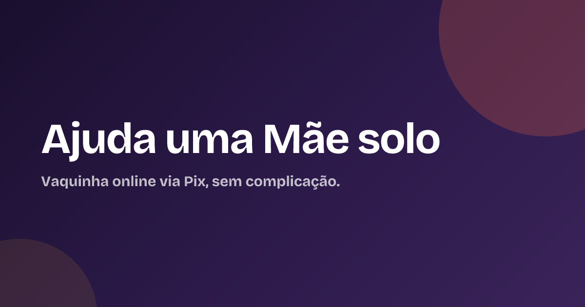 Ajuda uma Mãe solo