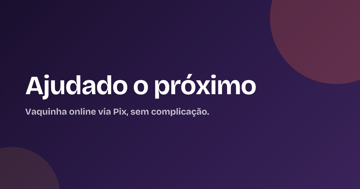 Ajudado o próximo