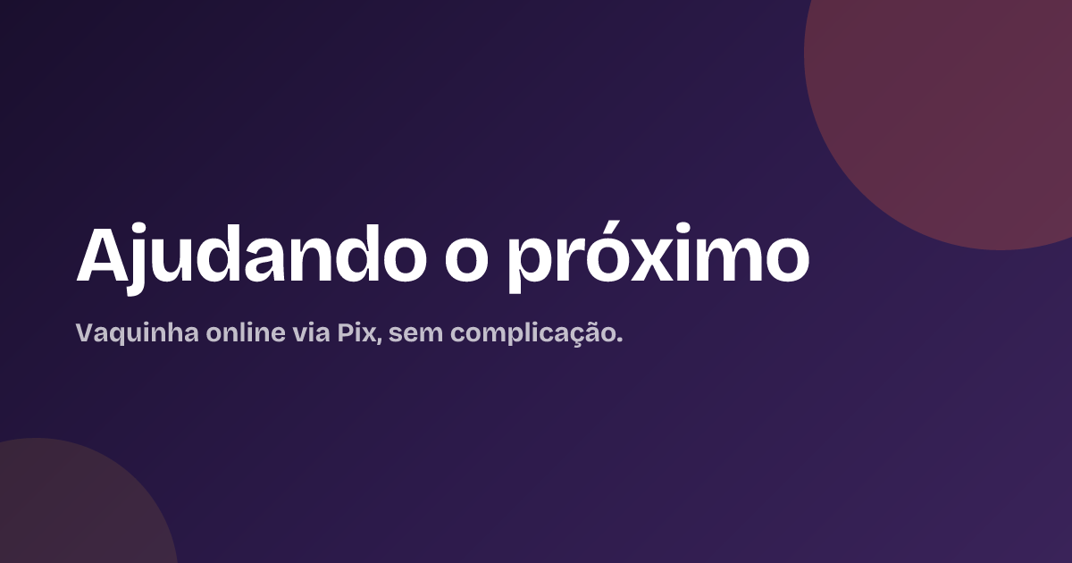 Ajudando o próximo