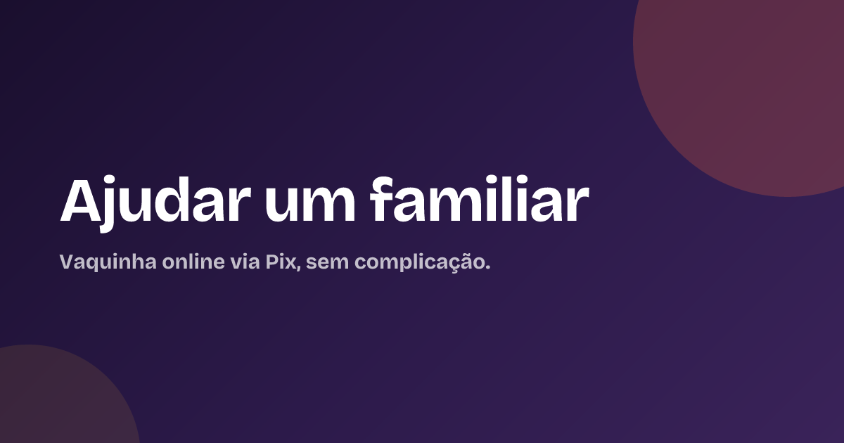 Ajudar um familiar