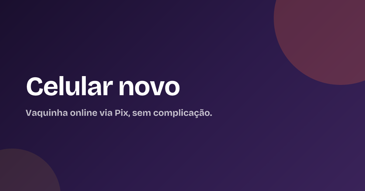 Celular novo