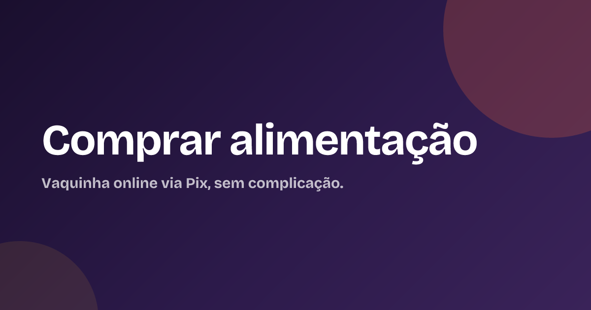 Comprar alimentação