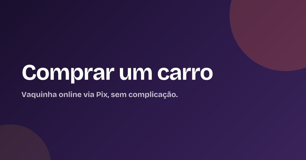 Comprar um carro