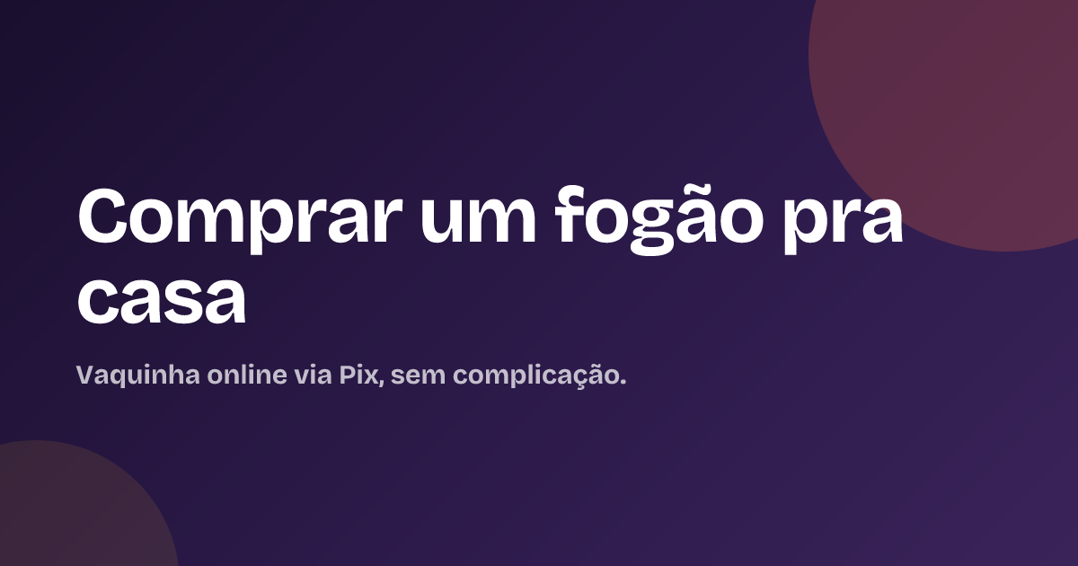 Comprar um fogão pra casa