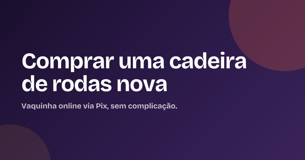 Comprar uma cadeira de rodas nova