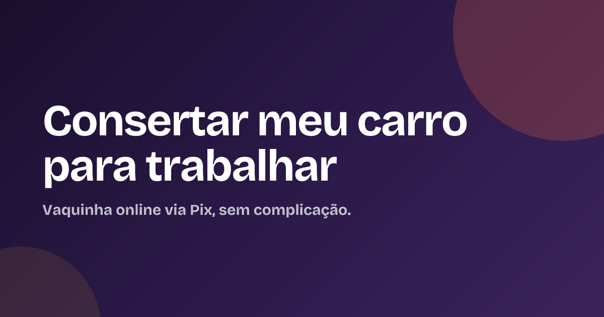 Consertar meu carro para trabalhar