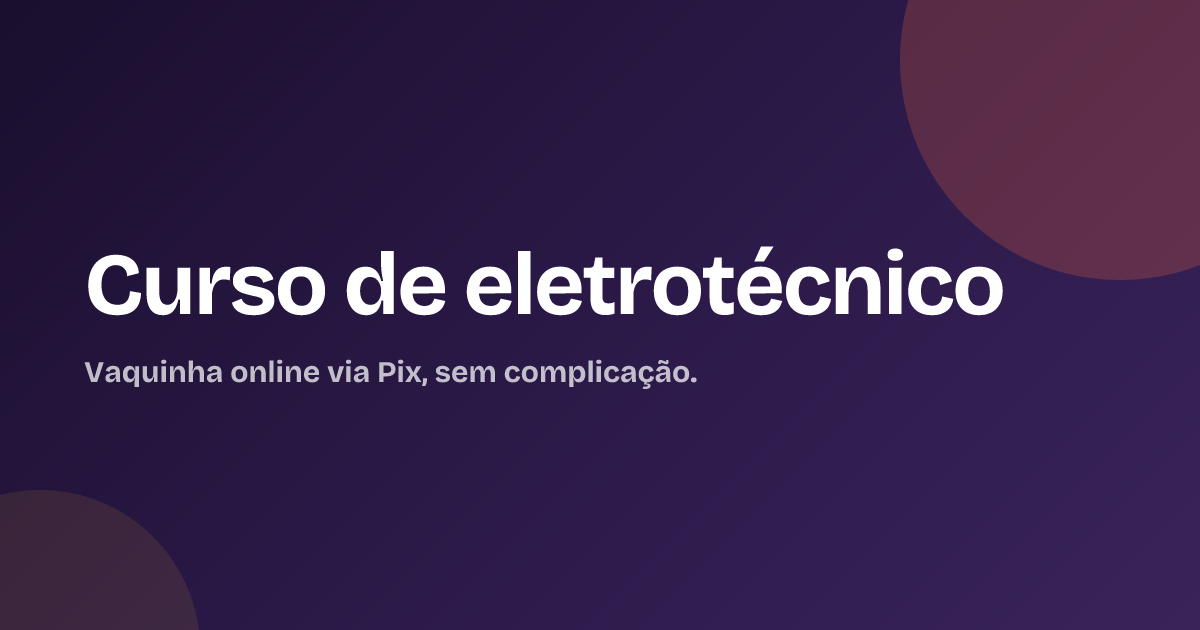 Curso de eletrotécnico