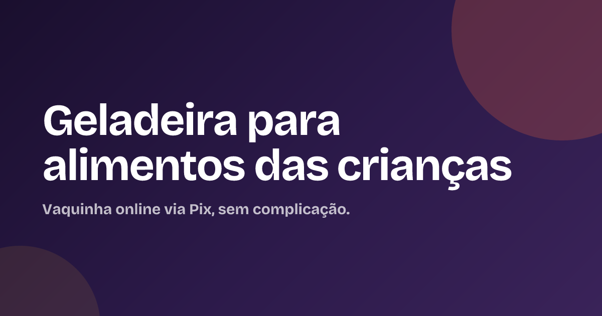 Geladeira para alimentos das crianças