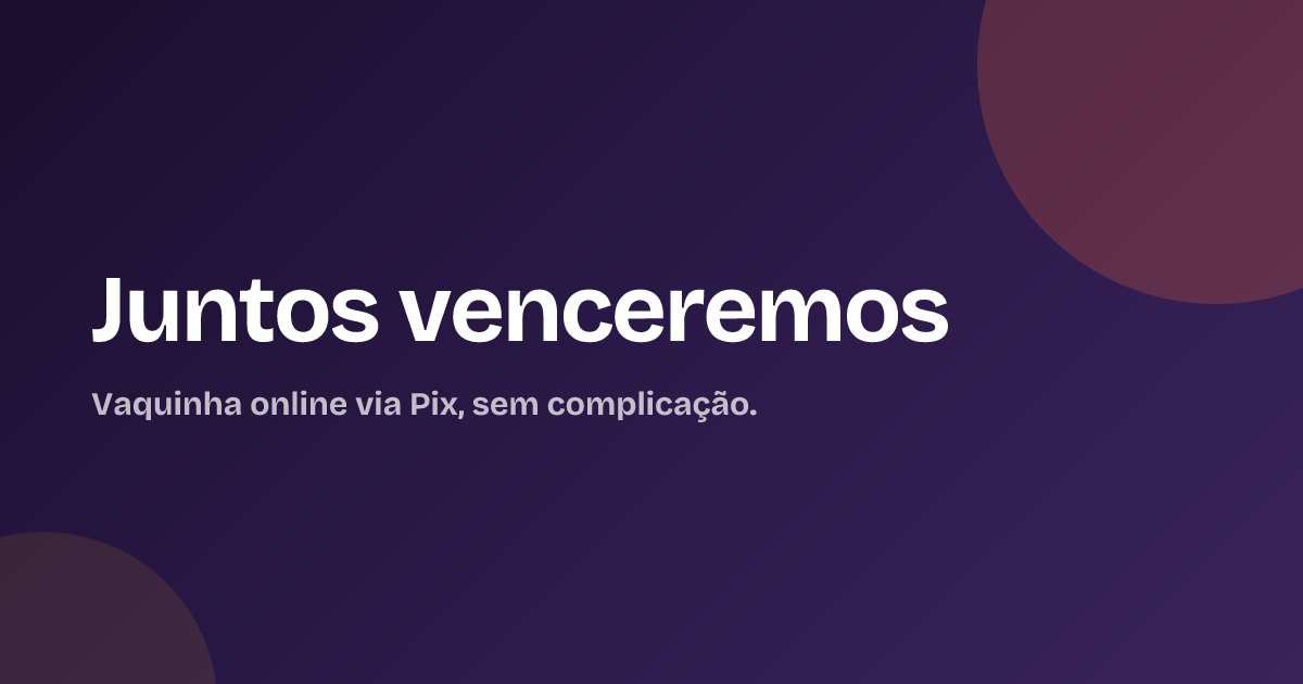 Juntos venceremos