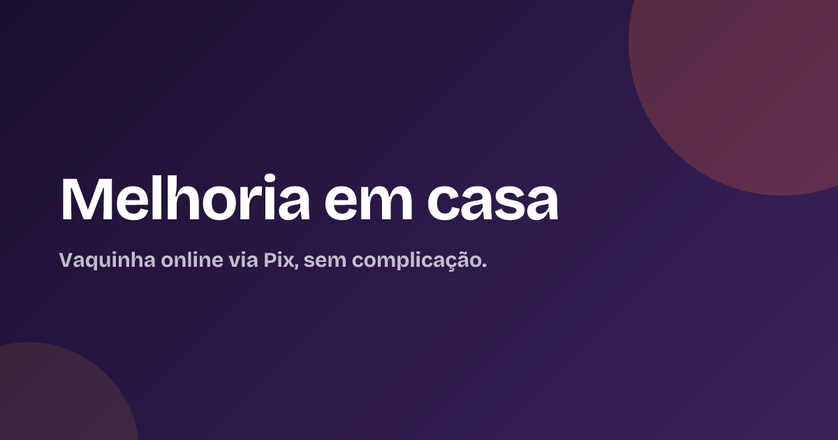 Melhoria em casa