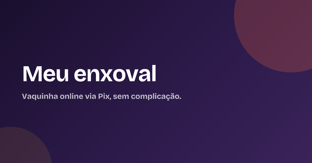 Meu enxoval