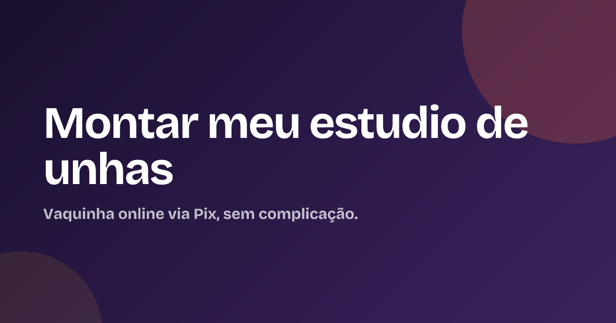 Montar meu estudio de unhas