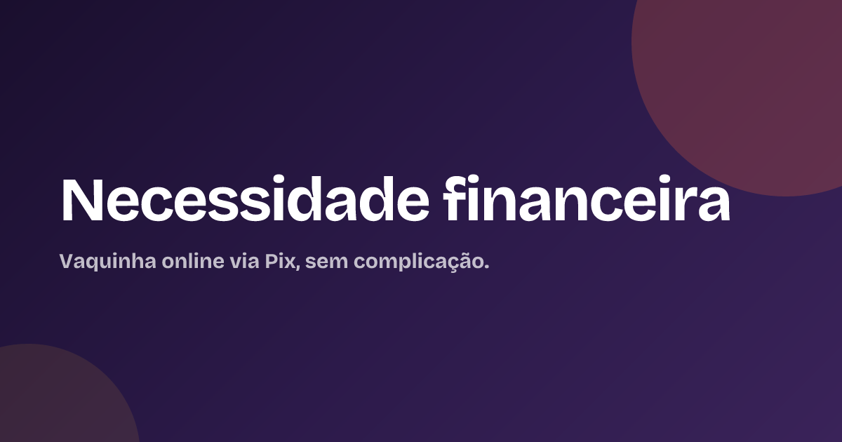 Necessidade financeira