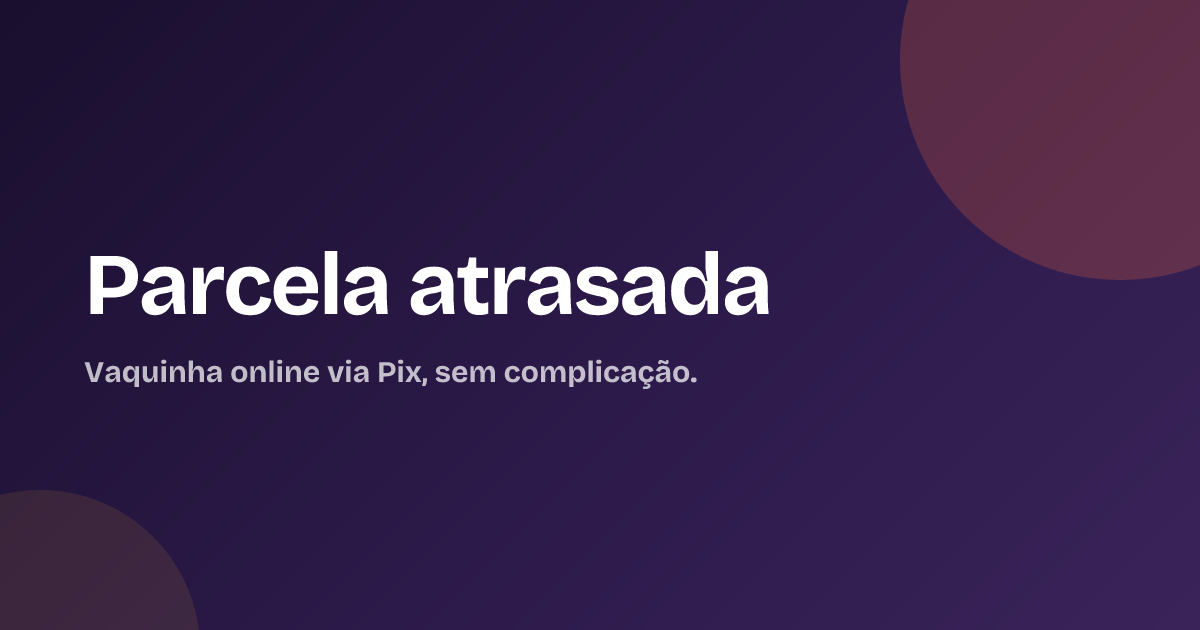 Parcela atrasada