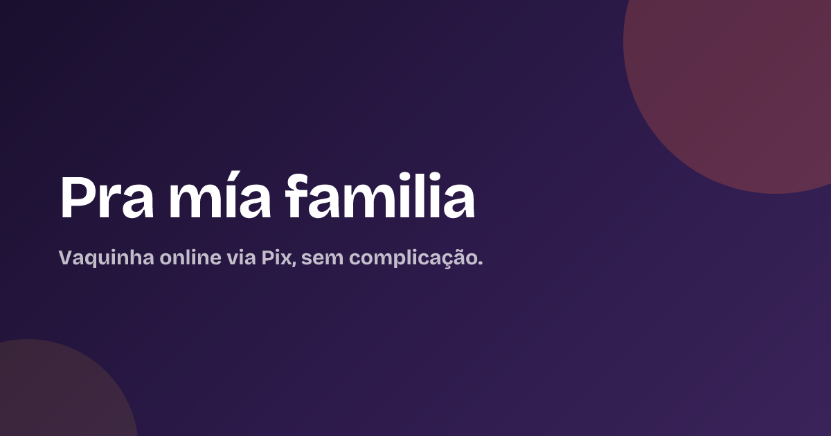 Pra mía familia