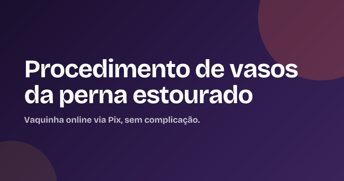 Procedimento de vasos da perna estourado