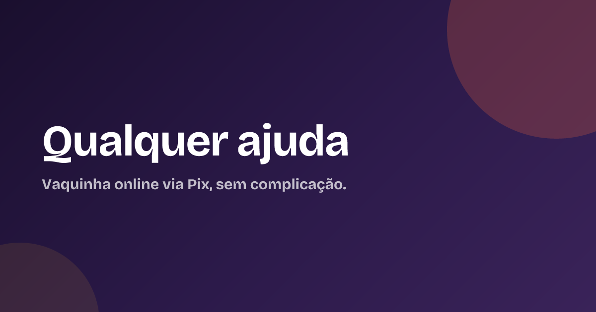 Qualquer ajuda