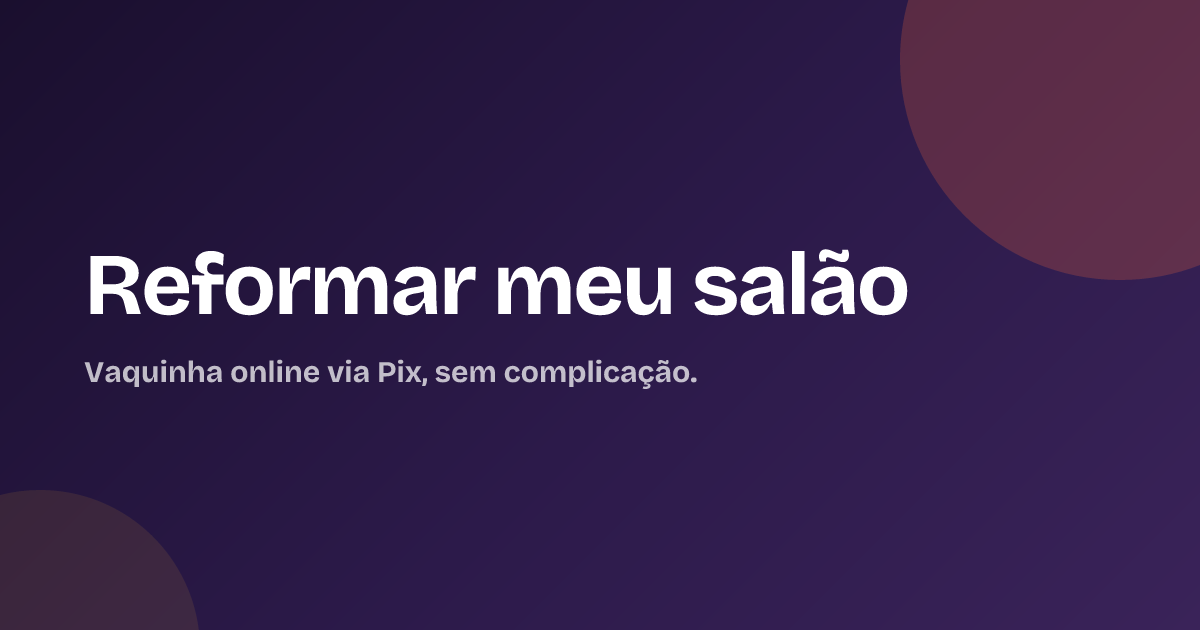 Reformar meu salão