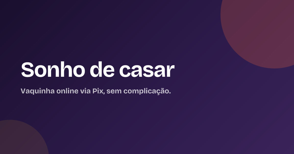 Sonho de casar