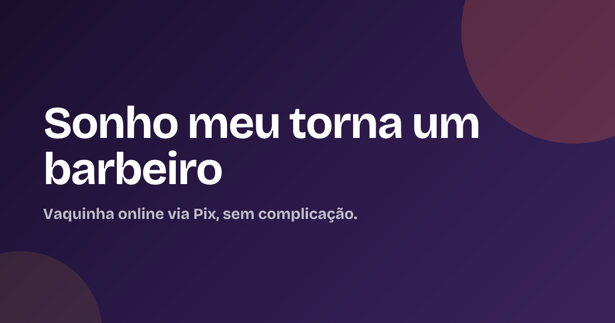 Sonho meu torna um barbeiro
