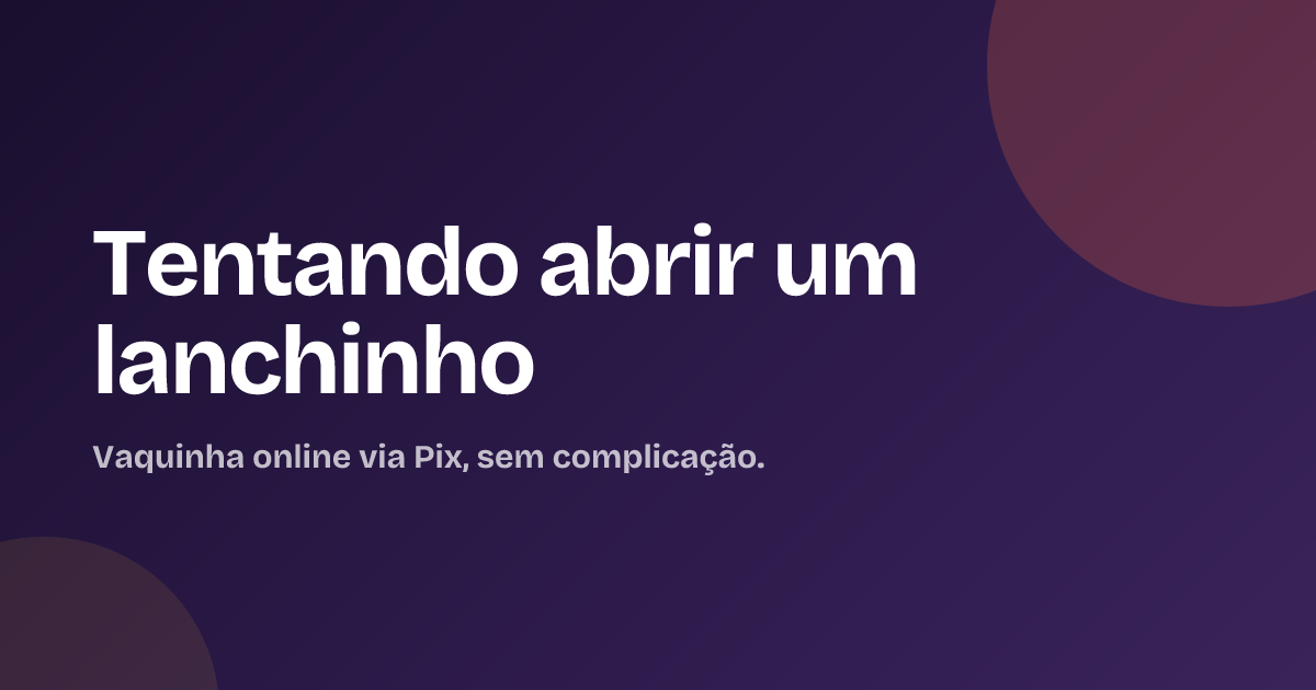Tentando abrir um lanchinho