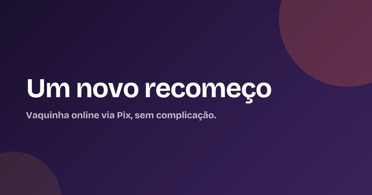 Um novo recomeço
