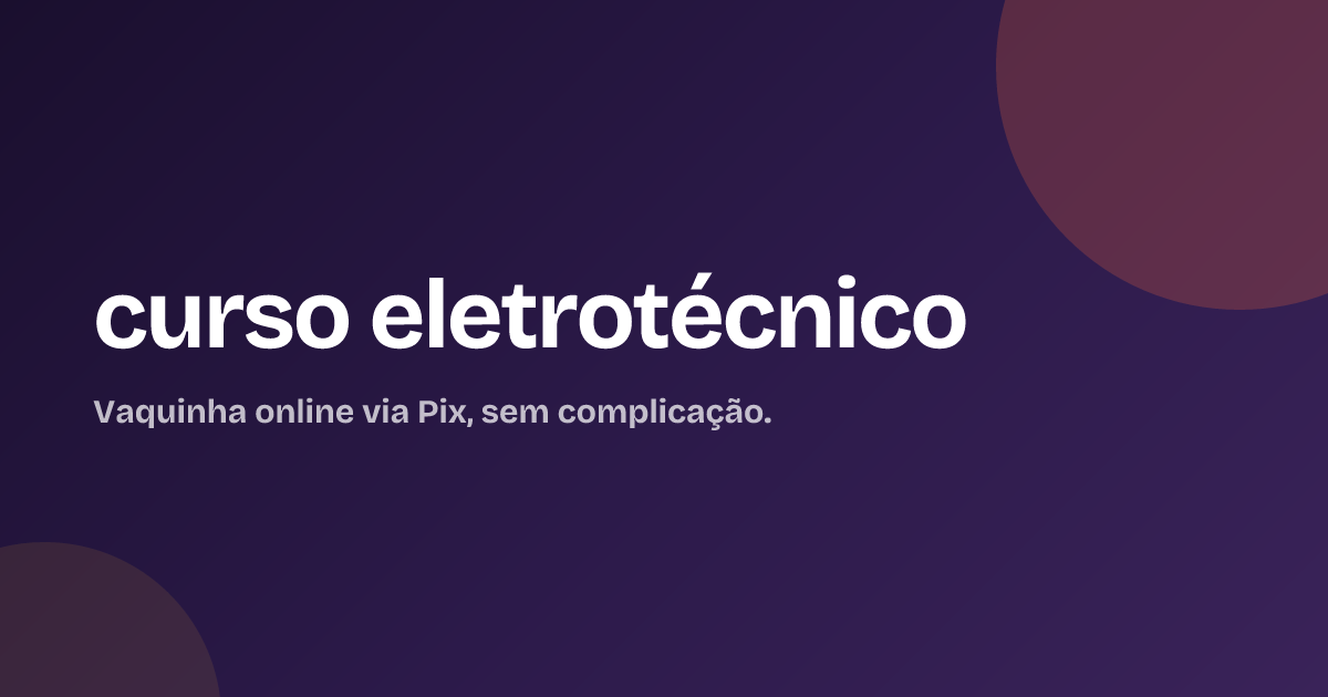 curso eletrotécnico